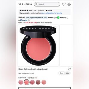 Bobbi Brown Vibrant Coral Blush